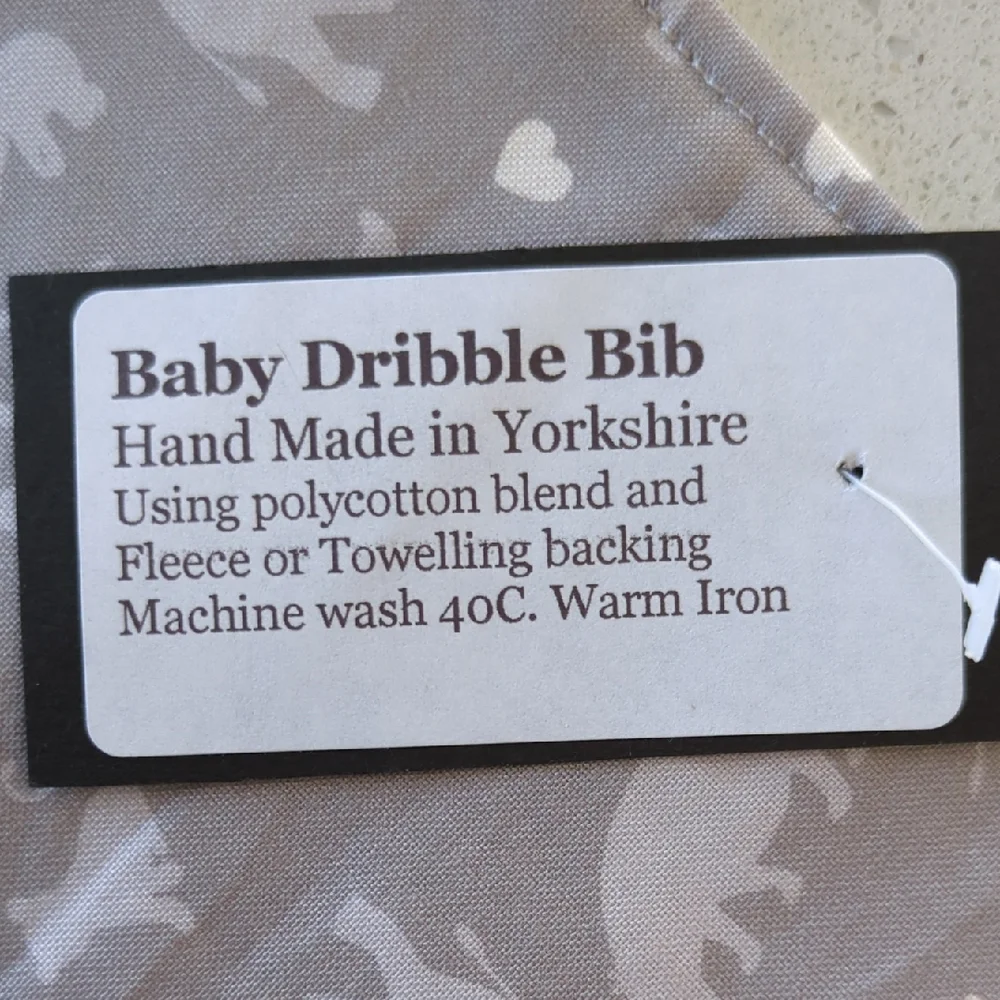 European Gray Safari Animal Print Baby Dribble Bib: koalas, giraffe, elephants